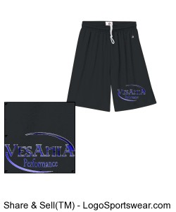 Vesania Performance Black Shorts Design Zoom